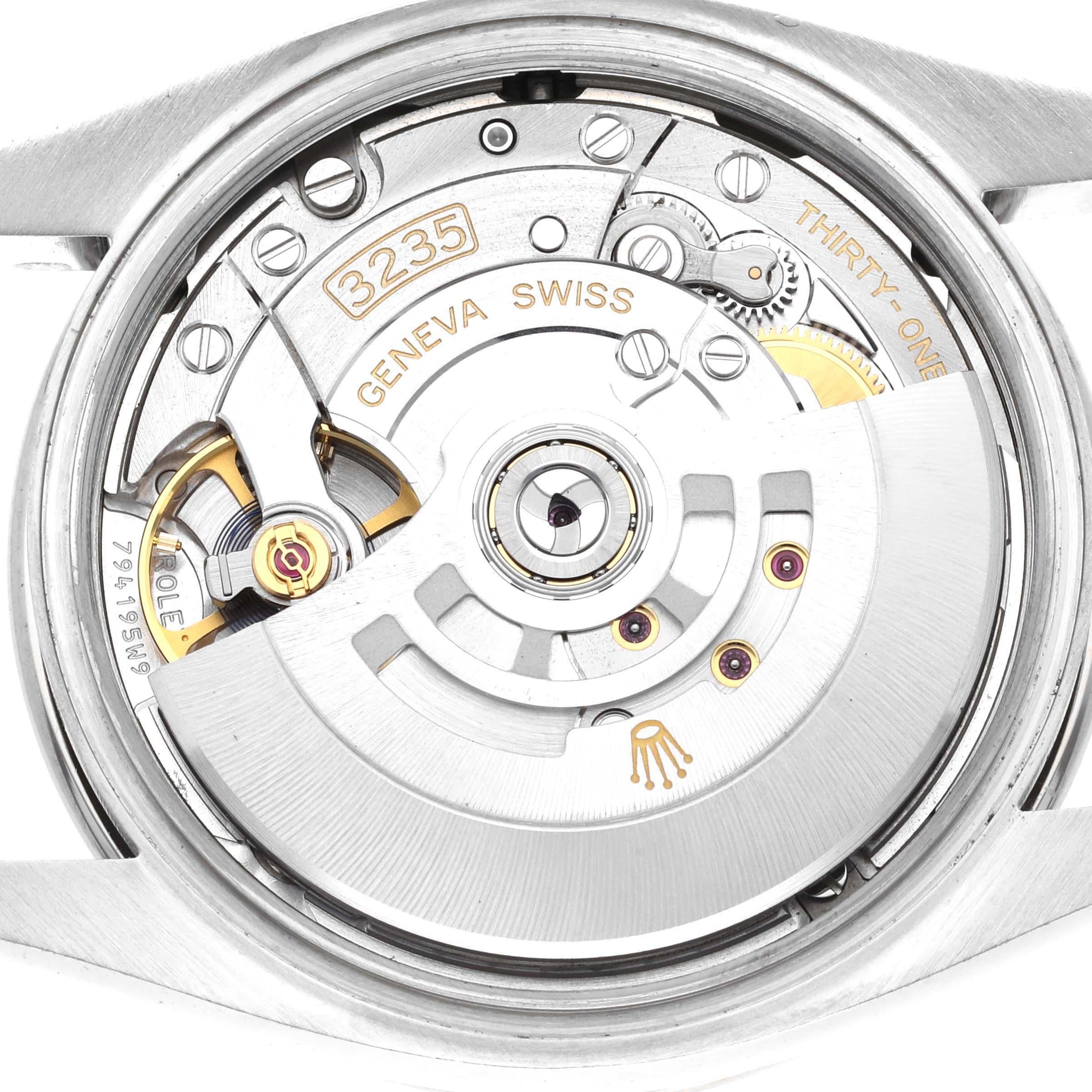 Rolex Datejust Steel Purple Diamond Dial Bezel Mens Watch 126284 For Sale 2