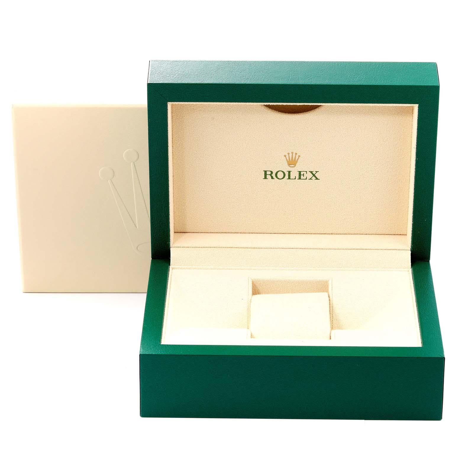 Rolex Datejust Steel Rose Gold Black Diamond Dial Mens Watch 116231 7