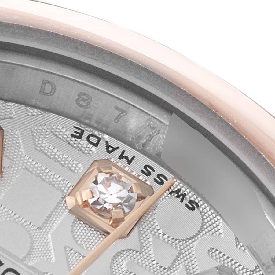 Rolex Datejust Steel Rose Gold Diamond Ladies Watch 179161 Box Papers 2