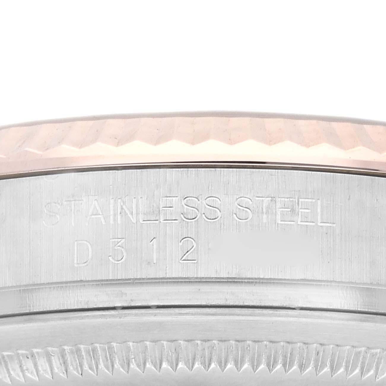 Rolex Datejust Stahl Rose Gold Pink Diamond Zifferblatt Herrenuhr 116231 im Zustand „Hervorragend“ im Angebot in Atlanta, GA
