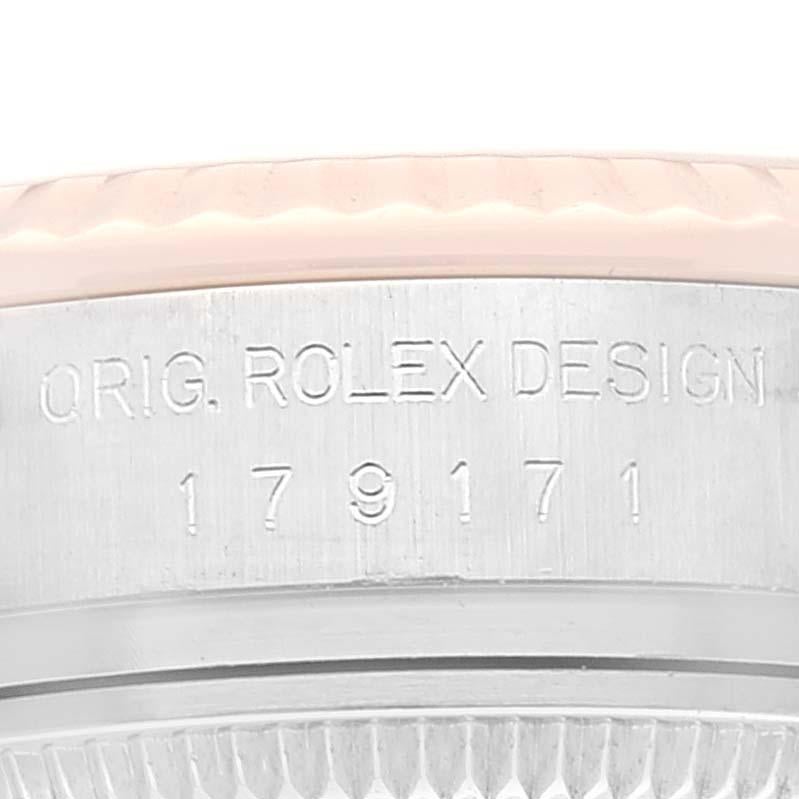 Rolex Datejust Steel Rose Gold Silver Diamond Dial Ladies Watch 179171 3