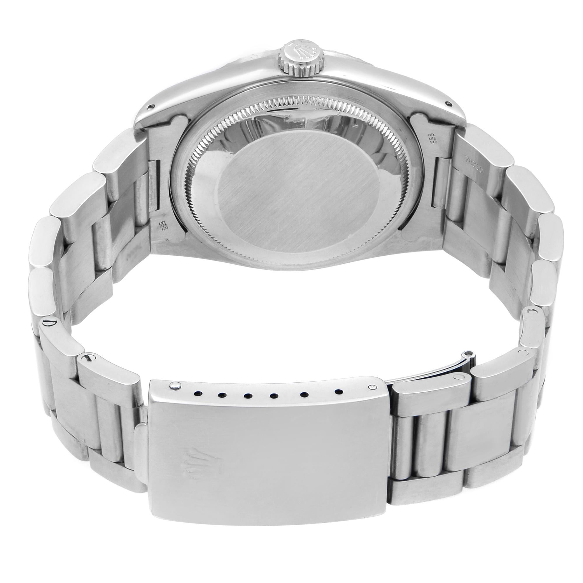 Rolex Datejust Steel Silver Sticks Dial Automatic Men’s 1991 Watch 16220 1