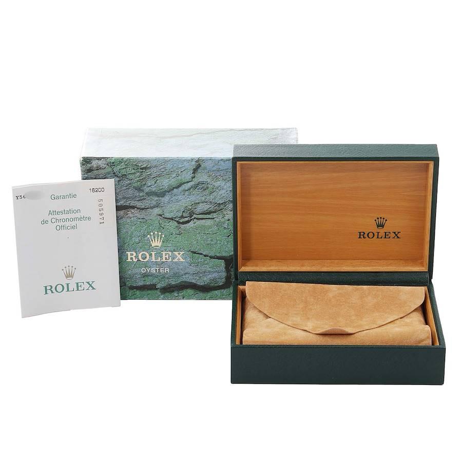 Rolex Datejust Steel Silver Tapestry Dial Mens Watch 16200 Box Papers For Sale 5