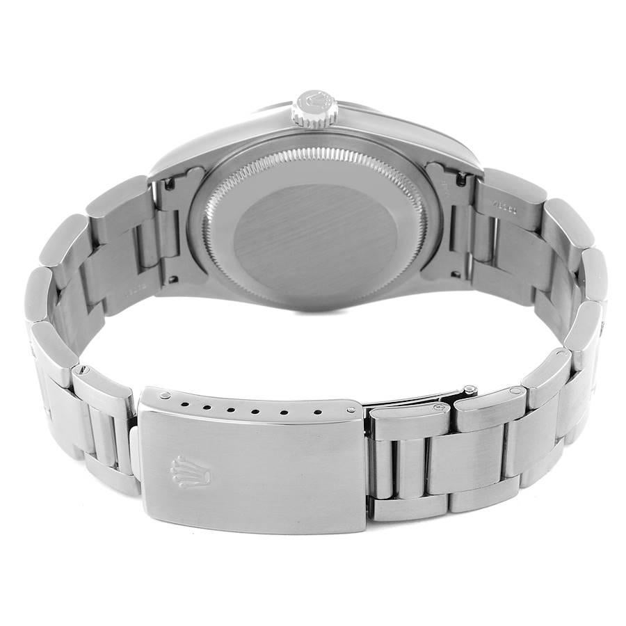 Rolex Datejust Steel Silver Tapestry Dial Mens Watch 16200 Box Papers For Sale 2