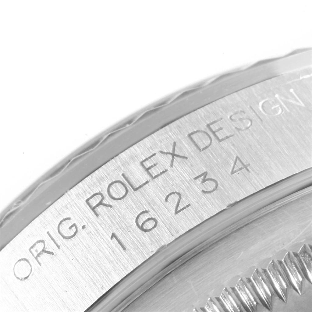 Rolex Datejust Steel White Gold Anniversary Arabic Dial Watch 16234 For Sale 3
