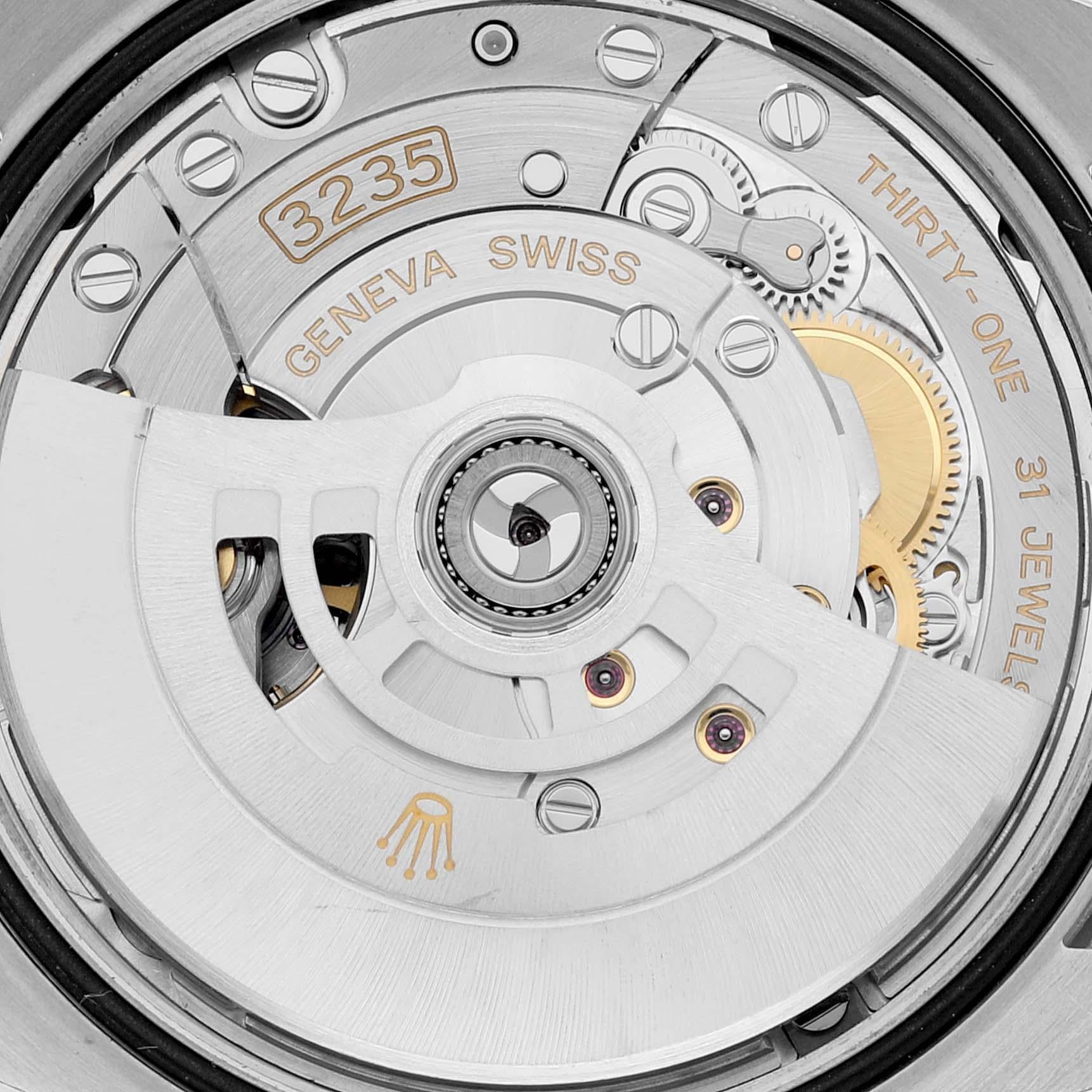 Rolex Datejust Steel White Gold Aubergine Diamond Dial Mens Watch 126234 4