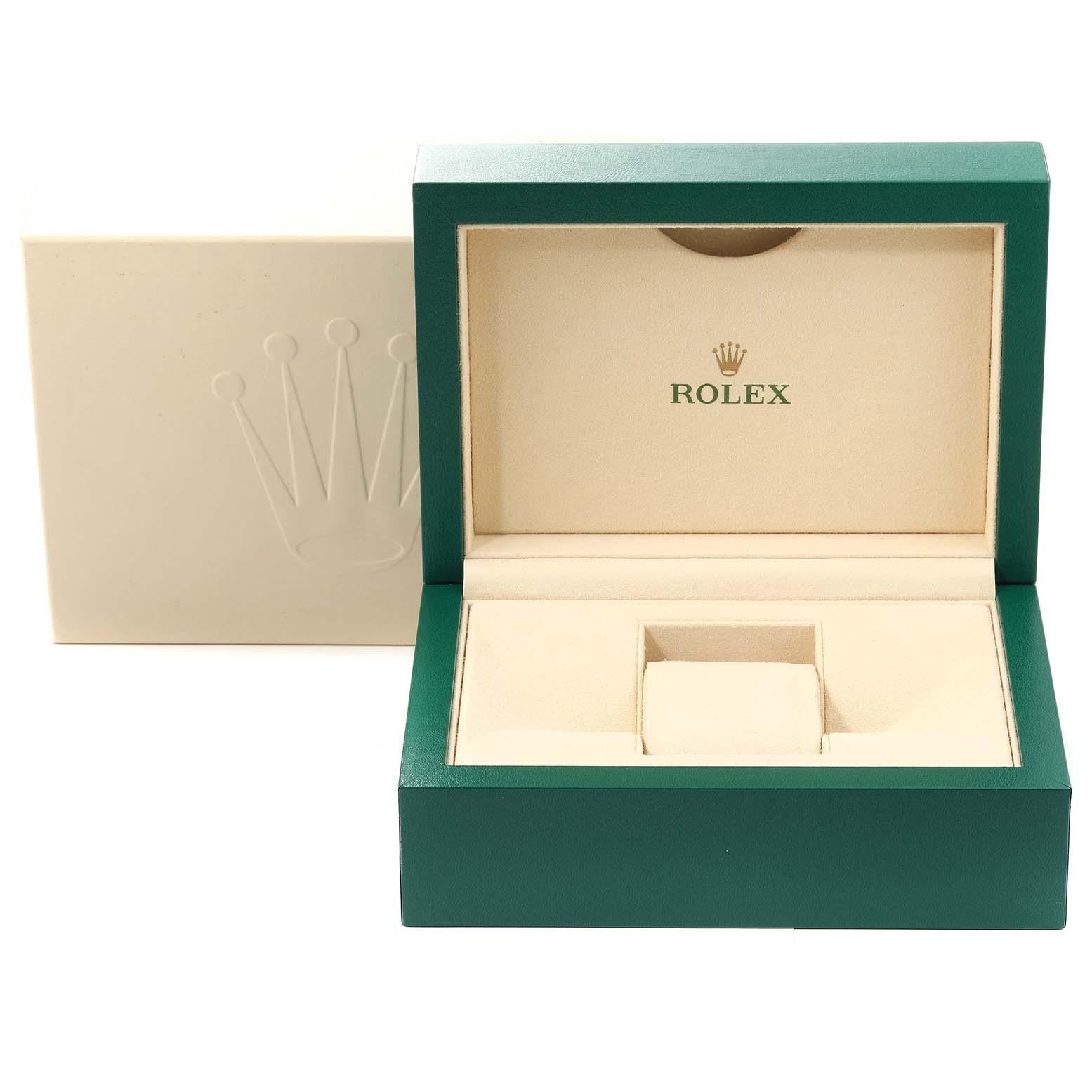 Rolex Datejust Steel White Gold Aubergine Diamond Dial Mens Watch 126234 4