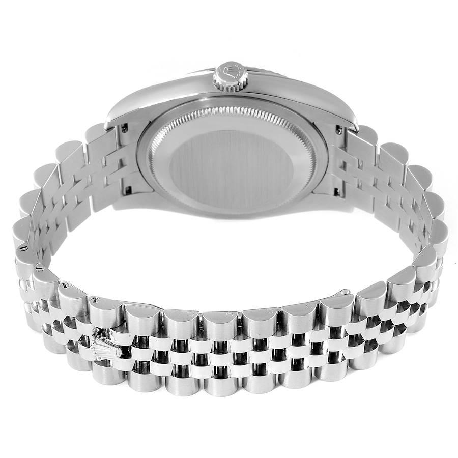 Rolex Datejust Steel White Gold Black Dial Jubilee Bracelet Mens Watch 116234 3