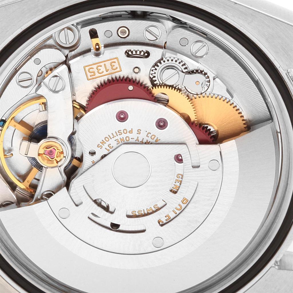 Rolex Datejust Steel White Gold Black Dial Jubilee Bracelet Watch 116234 1