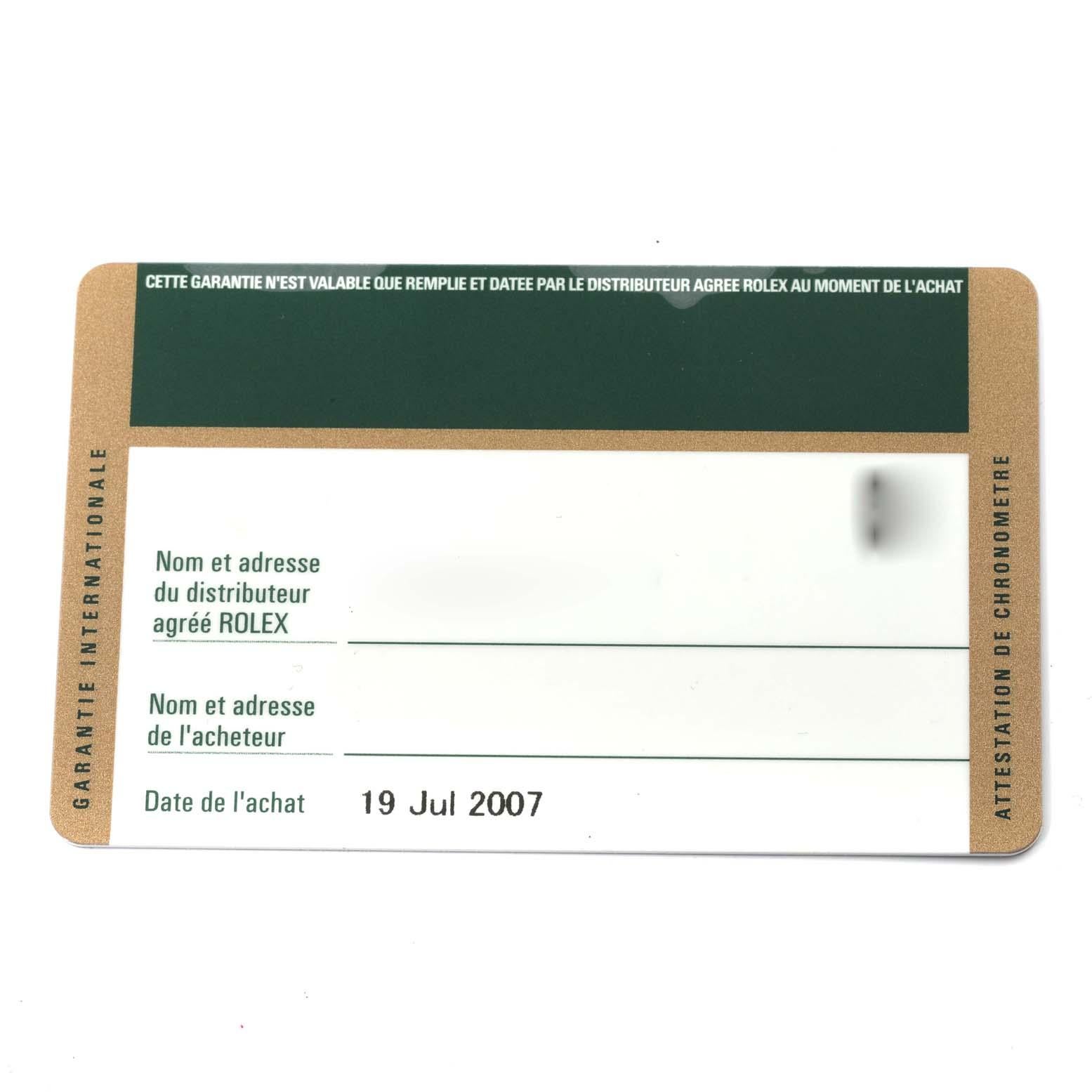 Rolex Datejust Stahl Weißgold Schwarzes Zifferblatt Damenuhr 179174 Box Card im Angebot 4
