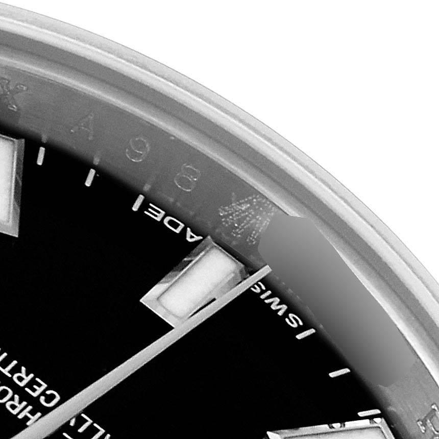 Rolex Datejust Steel White Gold Black Dial Ladies Watch 179174 2