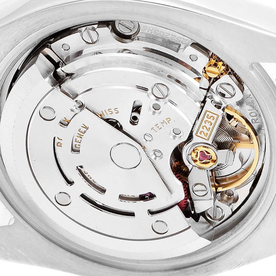 Rolex Datejust Steel White Gold Black Dial Ladies Watch 179174 4