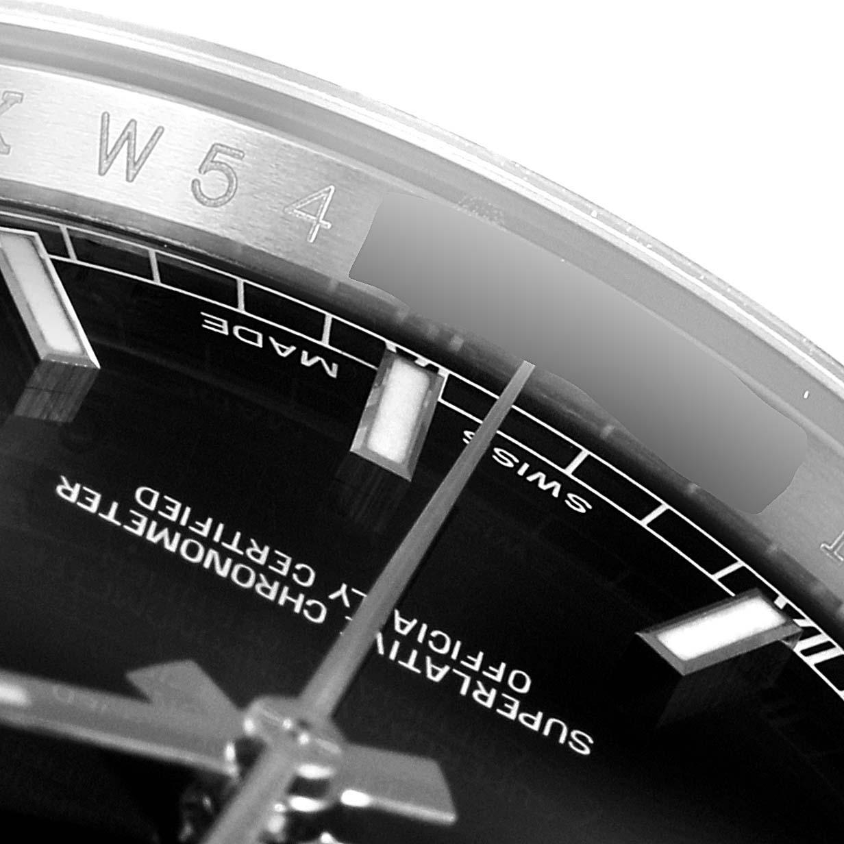 Rolex Datejust Steel White Gold Black Dial Men's Watch 116234 Box Card 3