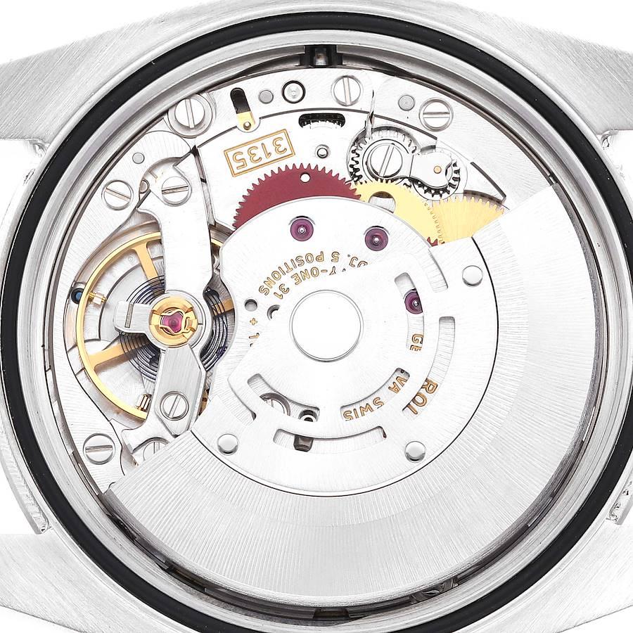 Rolex Datejust Steel White Gold Black Dial Mens Watch 116234 2