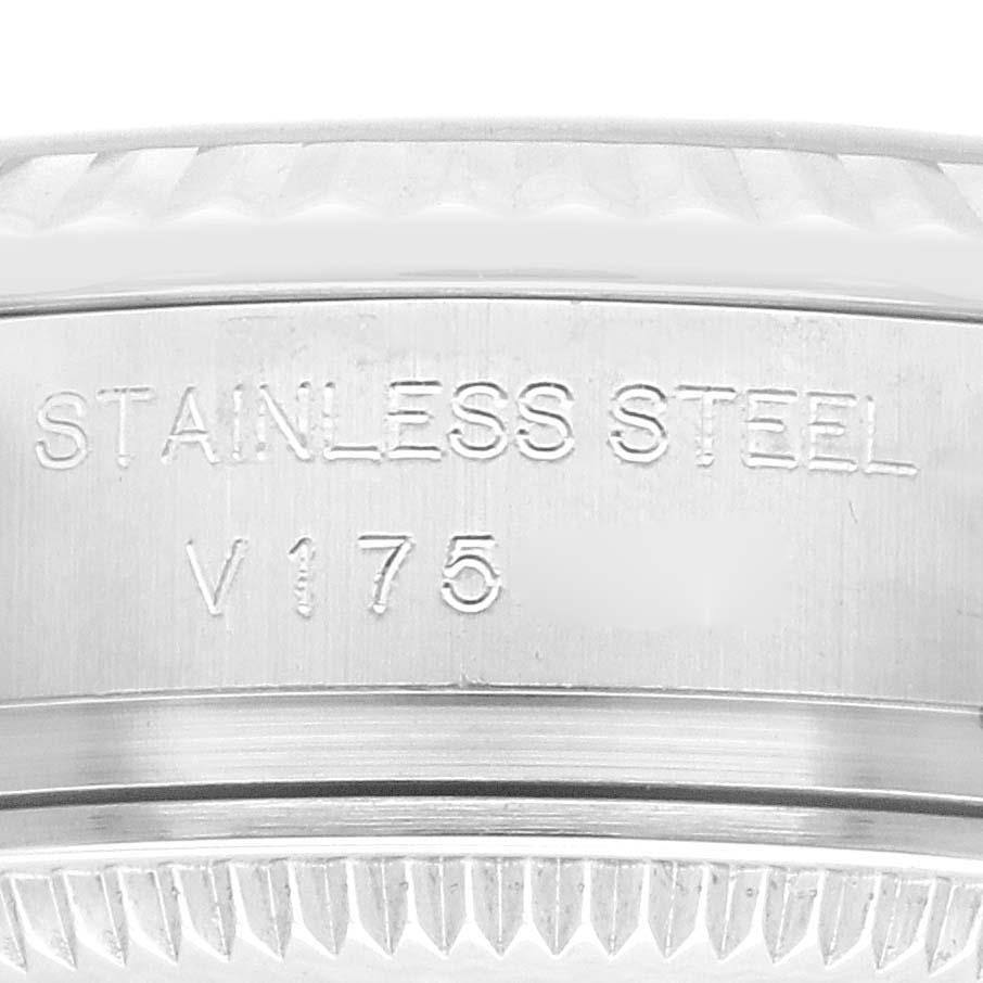 Rolex Datejust Steel White Gold Black Diamond Dial Ladies Watch 179174 Box Card 1