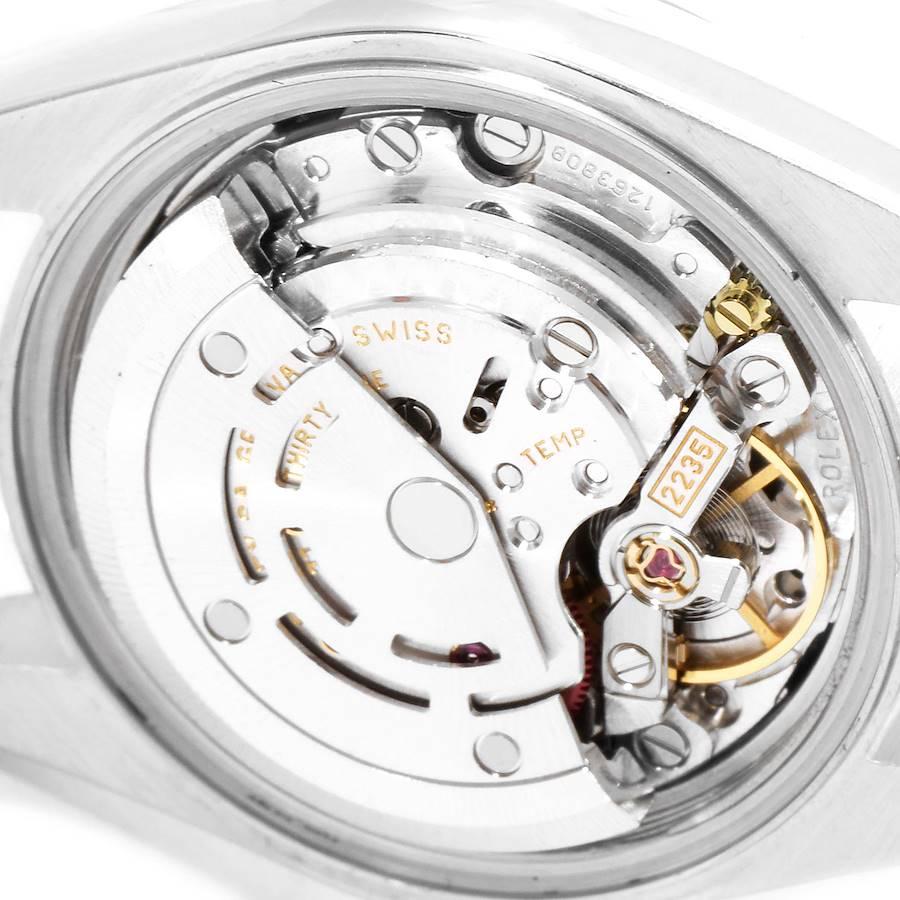 Rolex Datejust Steel White Gold Black Diamond Dial Ladies Watch 79174 For Sale 2