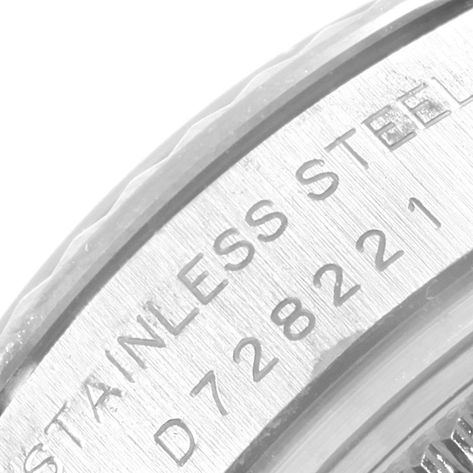 Rolex Datejust Steel White Gold Black Roman Dial Ladies Watch 179174 6