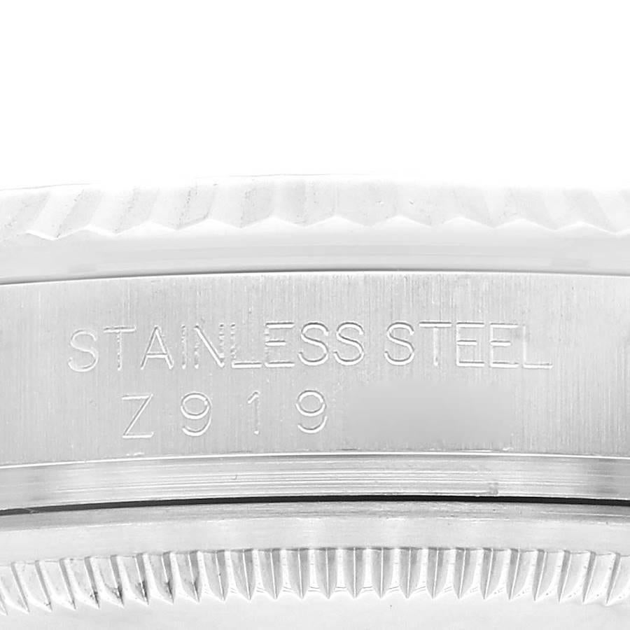 Rolex Montre Datejust en acier, or blanc et cadran bleu anniversaire pour hommes 116234 4