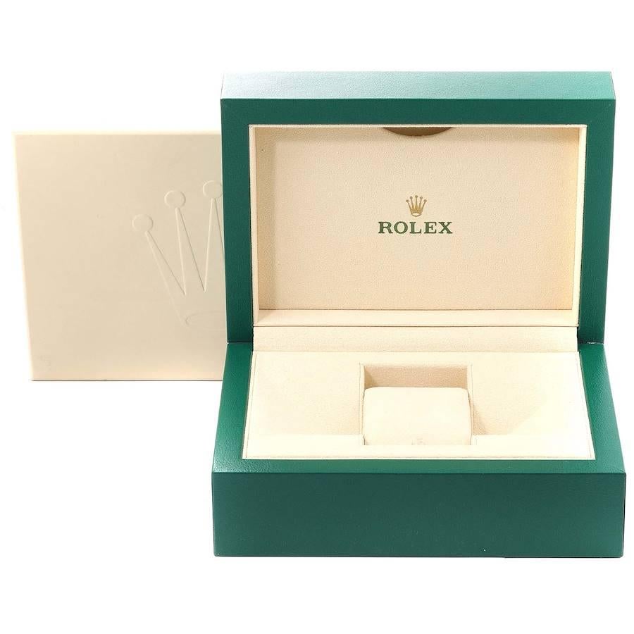 Rolex Datejust Steel White Gold Blue Dial Diamond Bezel Mens Watch 116244 6
