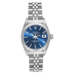 Rolex Datejust Steel White Gold Blue Dial Ladies Watch 69174 Rolex Datejust Steel White Gold Blue Dial Ladies Watch 69174