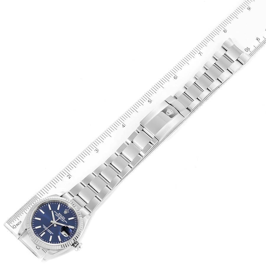 Rolex Datejust Steel White Gold Blue Dial Mens Watch 126234 For Sale 6