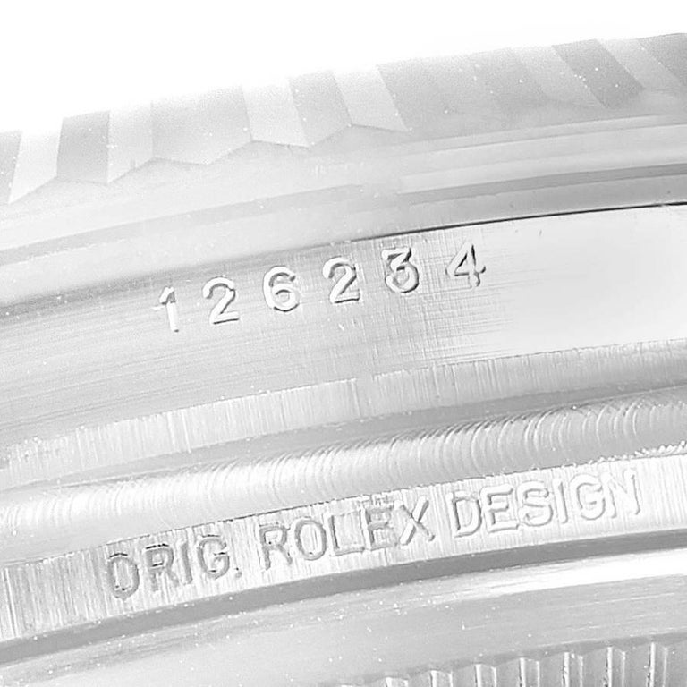 Rolex Datejust Steel White Gold Blue Dial Mens Watch 126234 3