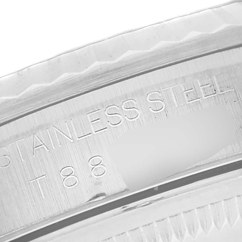 Rolex Montre Datejust en acier, or blanc et cadran bleu pour hommes 16234 2