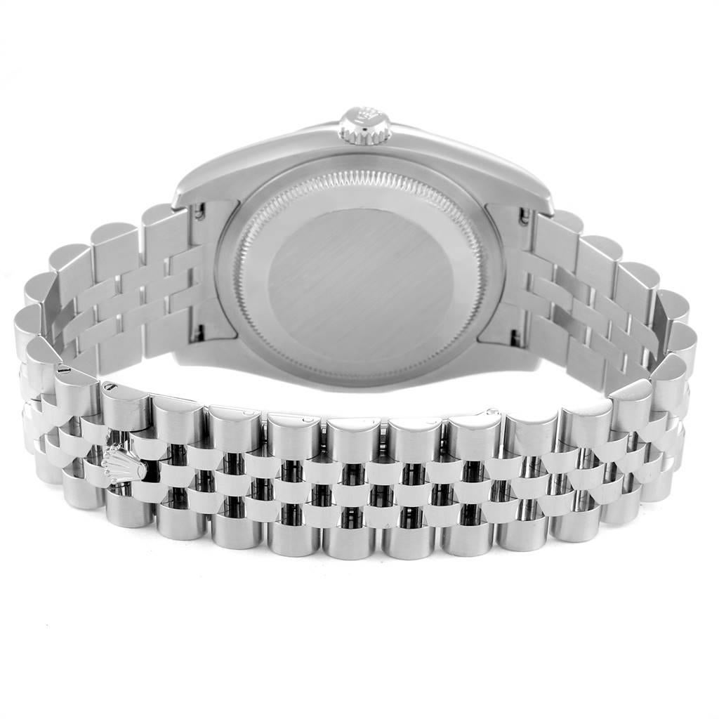 Rolex Datejust Steel White Gold Blue Dial Steel Men's Watch 116234 For Sale 6