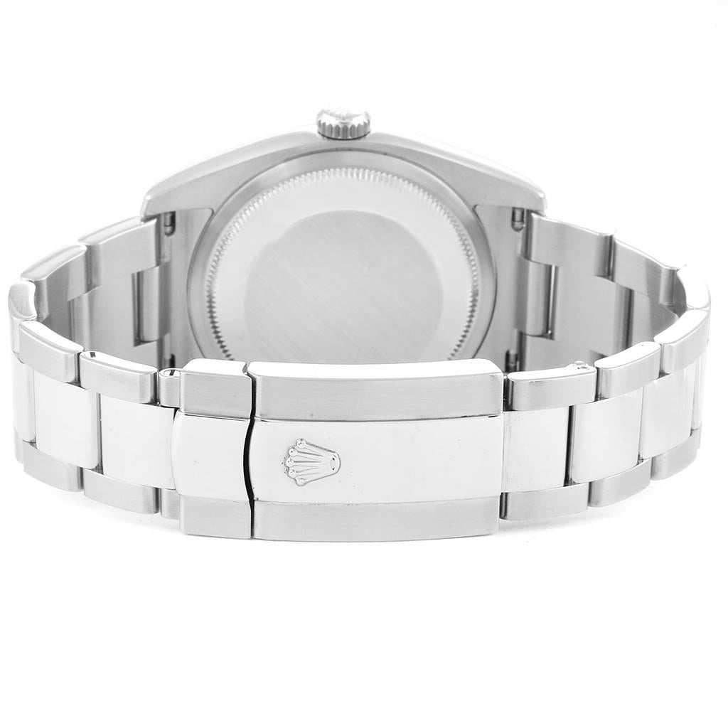 Rolex Datejust Steel White Gold Blue Diamond Dial Men's Watch 116234 For Sale 6