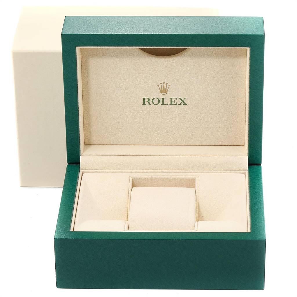 Rolex Datejust Steel White Gold Blue Diamond Dial Men's Watch 126234 For Sale 7