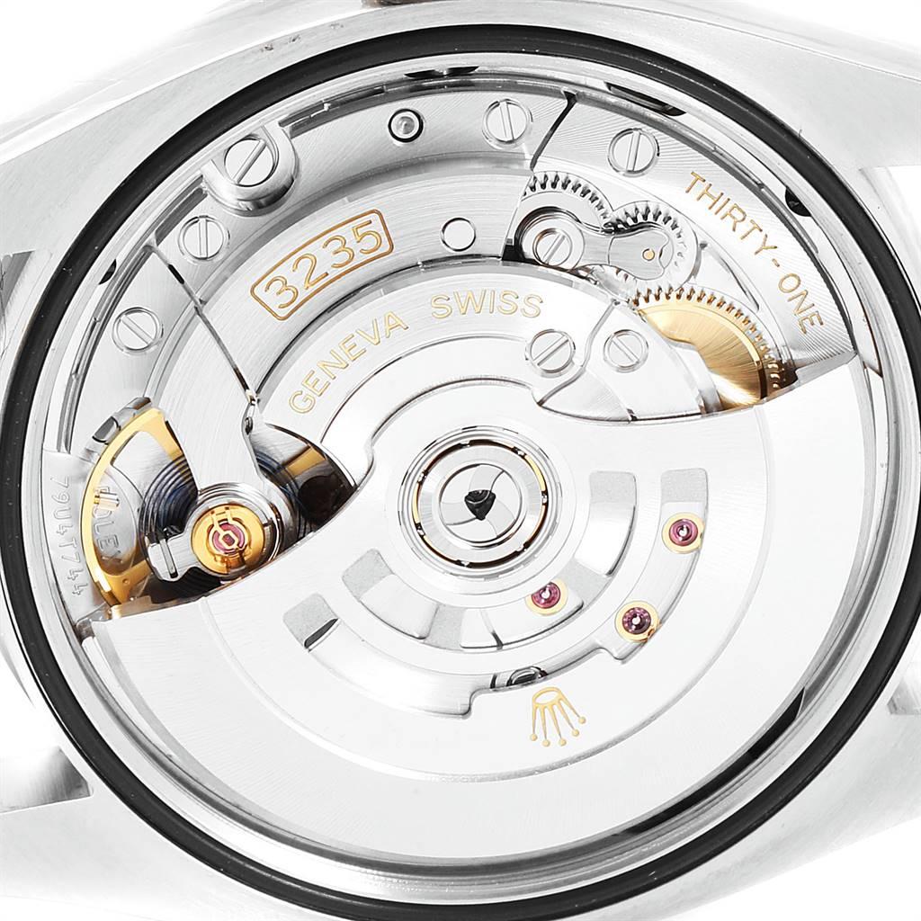 Rolex Datejust Steel White Gold Blue Diamond Dial Men's Watch 126234 For Sale 4