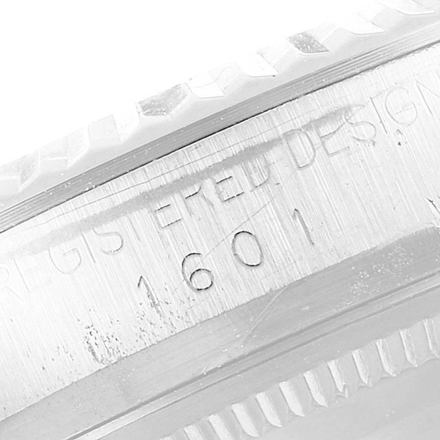 Men's Rolex Datejust Steel White Gold Blue Sigma Dial Vintage Watch 1601 For Sale