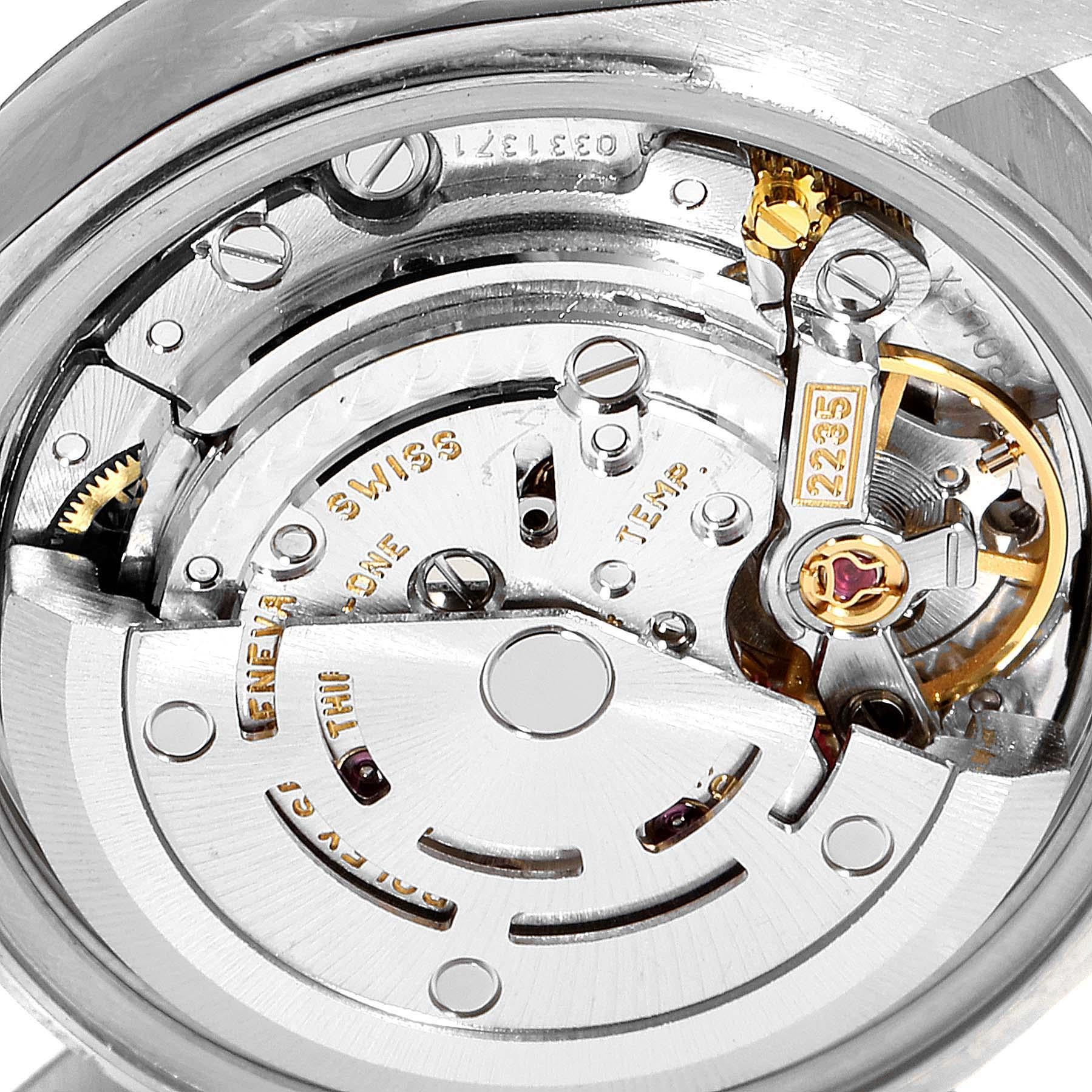 Rolex Datejust Steel White Gold Blue Vignette Diamond Ladies Watch 79174 4