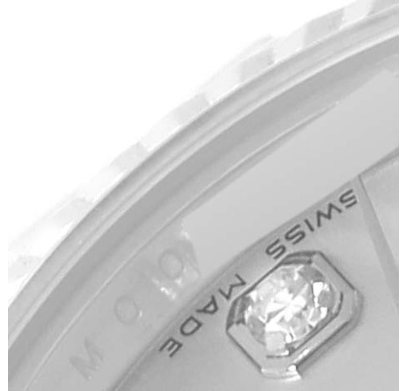 Rolex Datejust Steel White Gold Diamond Dial Ladies Watch 179174 2