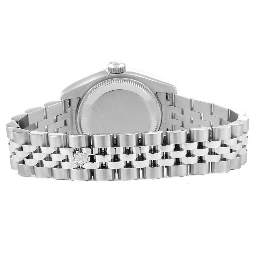 Rolex Datejust Steel White Gold Diamond Dial Ladies Watch 179174 4
