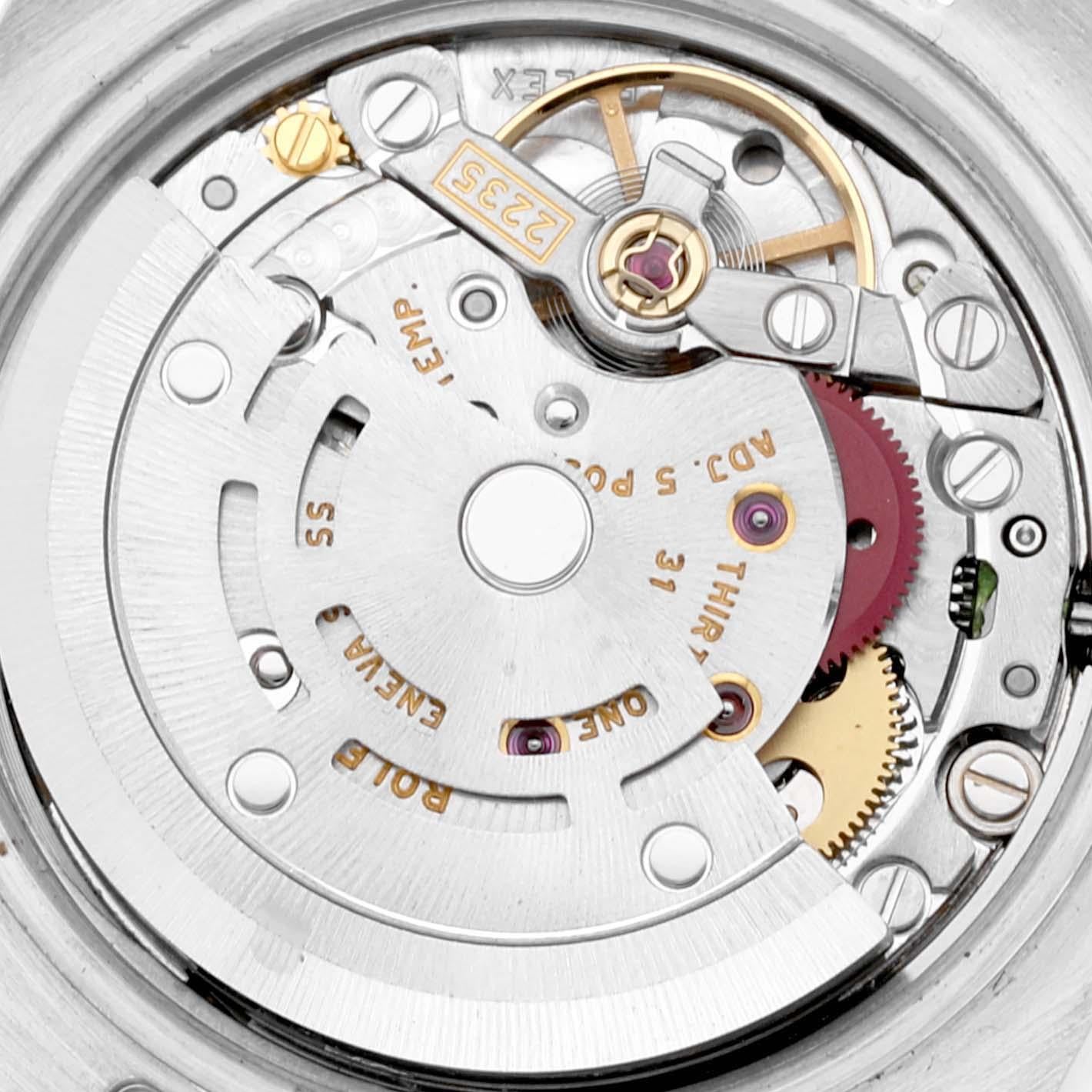 Rolex Datejust Steel White Gold Diamond Dial Ladies Watch 179174 4