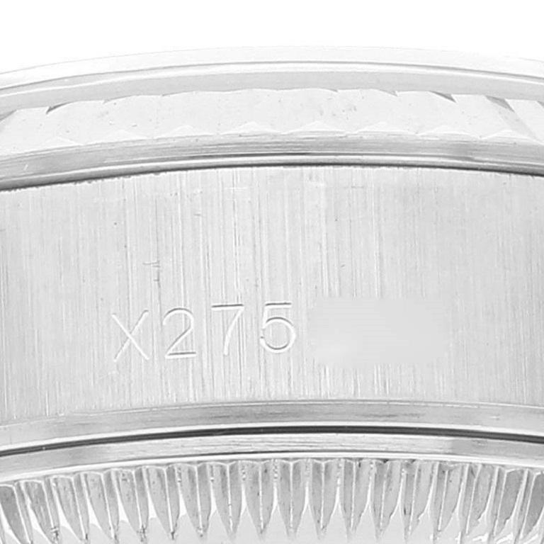 Rolex Datejust Steel White Gold Diamond Dial Ladies Watch 69174 2