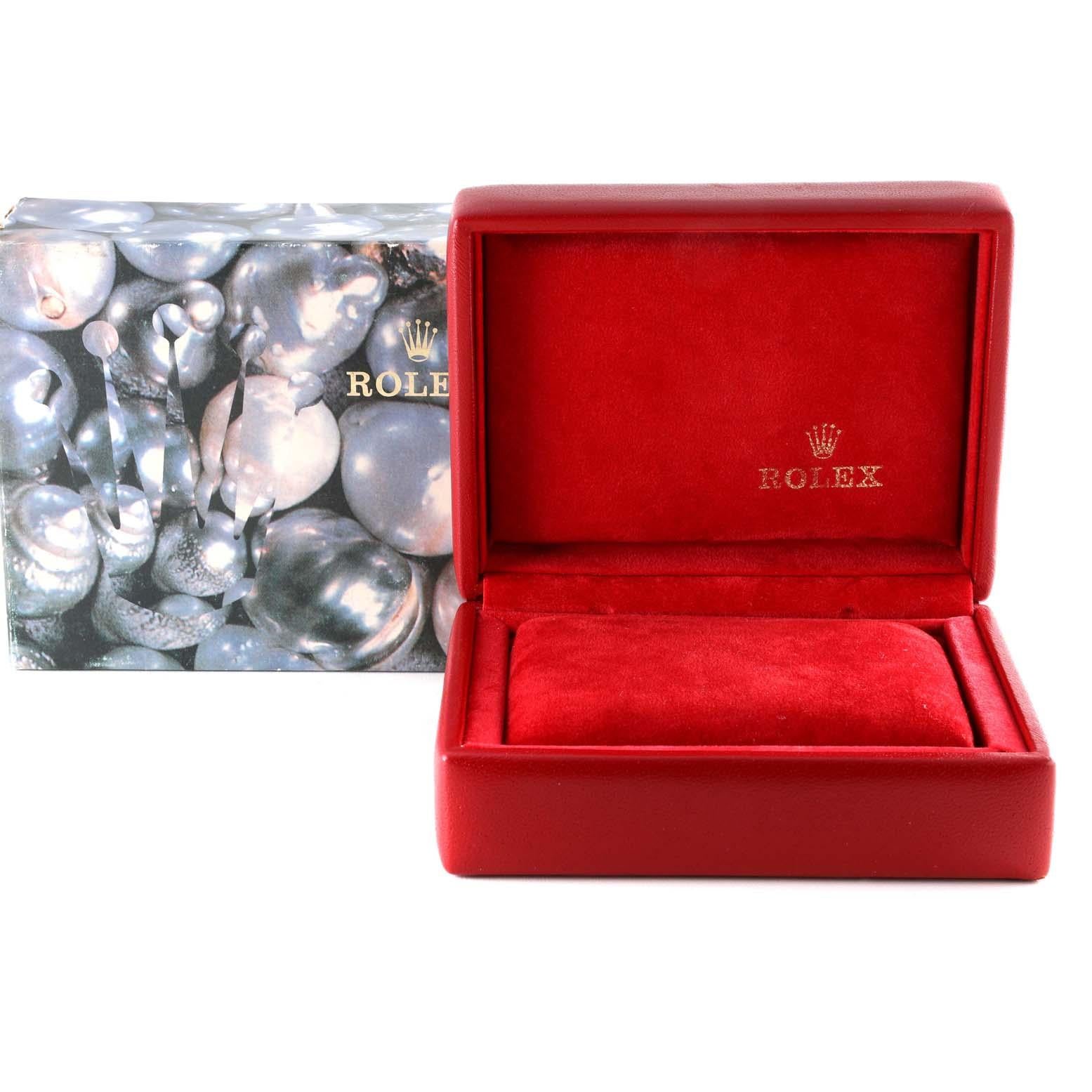 Rolex Datejust Steel White Gold Diamond Dial Ladies Watch 79174 7