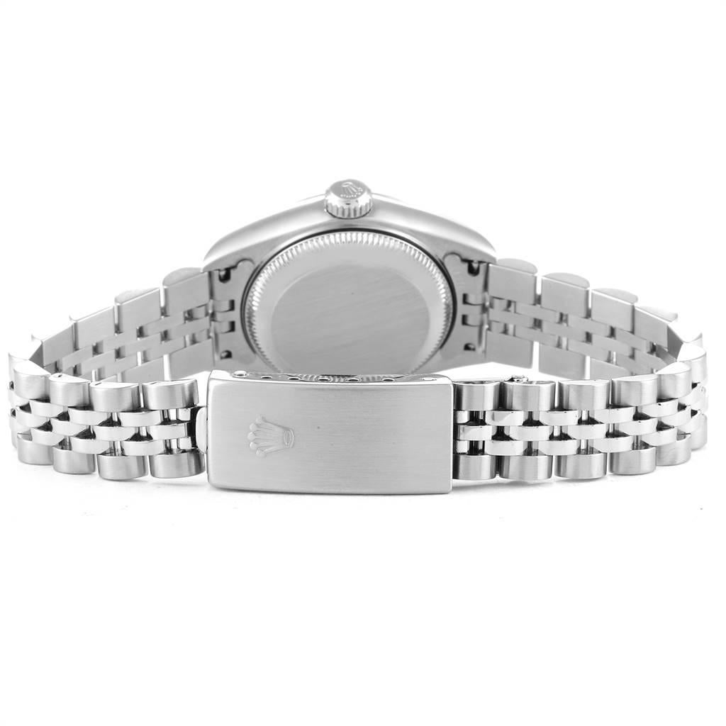 Rolex Datejust Steel White Gold Diamond Dial Ladies Watch 79174 5