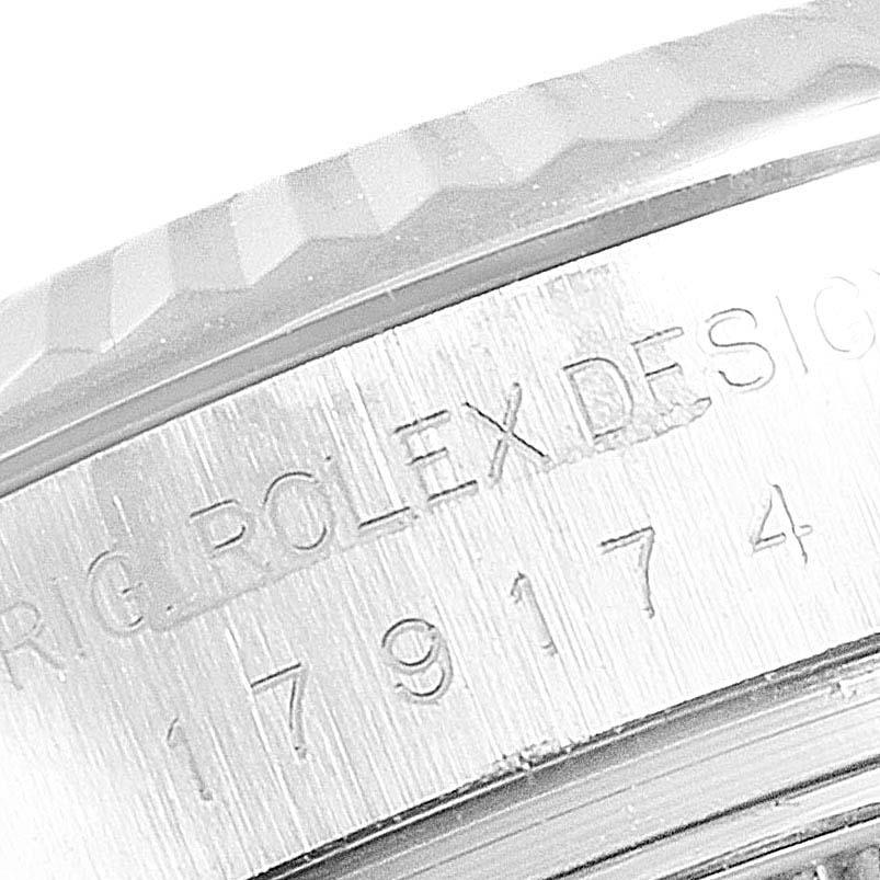 Rolex Datejust Steel White Gold Diamond Ladies Watch 179174 Box Card For Sale 4