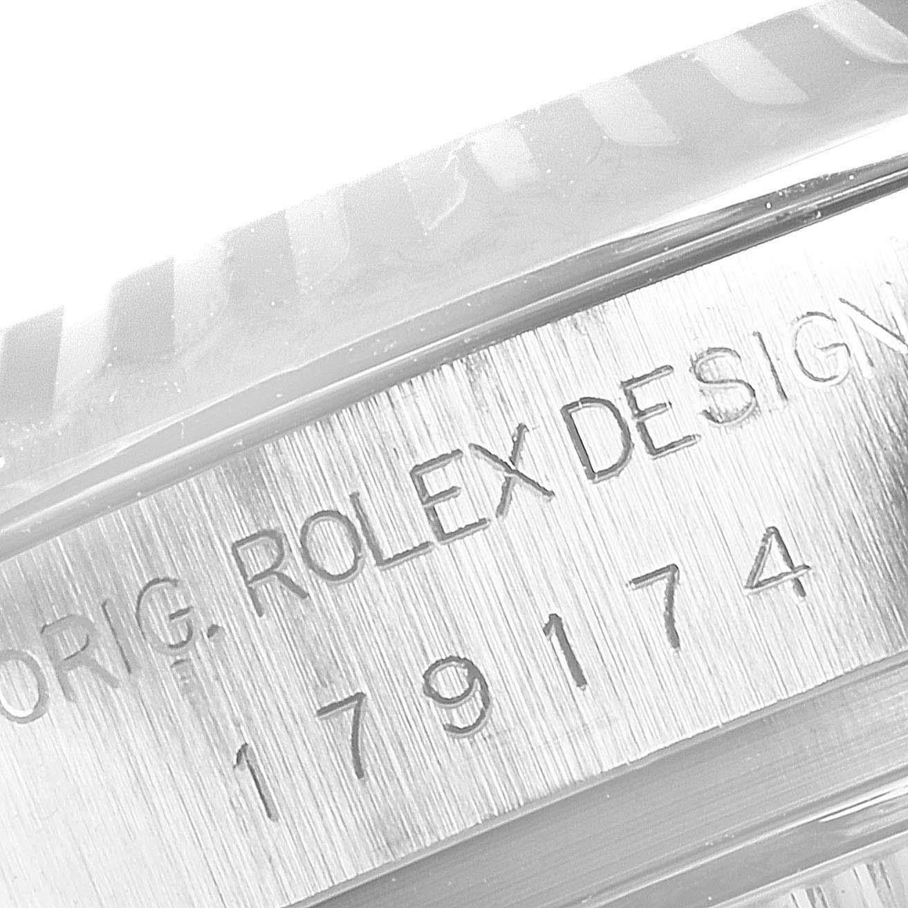 Rolex Datejust Steel White Gold Diamond Ladies Watch 179174 Box Papers 2