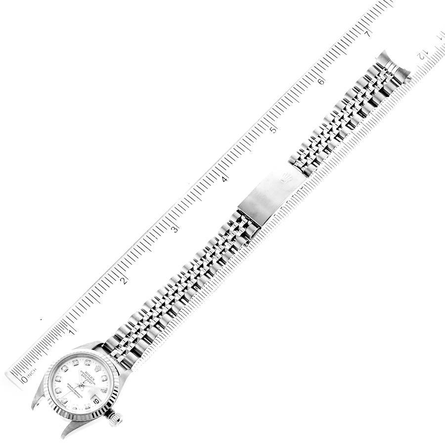 Rolex Datejust Steel White Gold Diamond Ladies Watch 79174 6