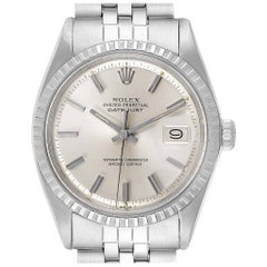 Rolex Datejust Steel White Gold Fluted Bezel Retro Steel Watch 1601