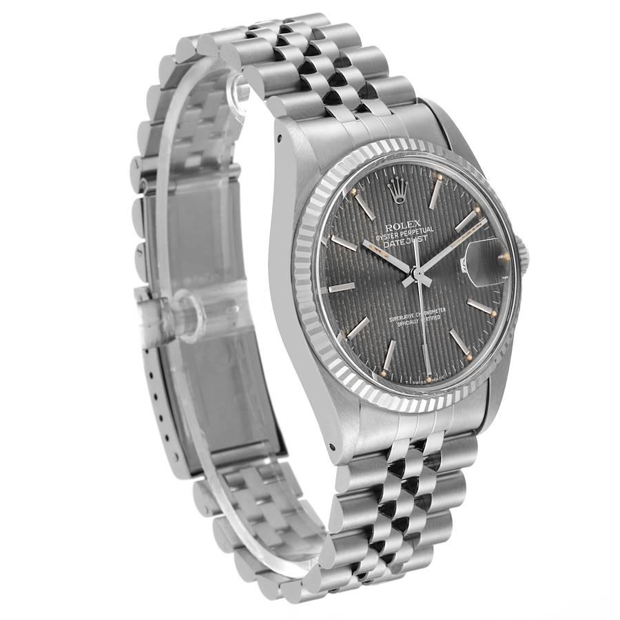 rolex datejust grey tapestry dial