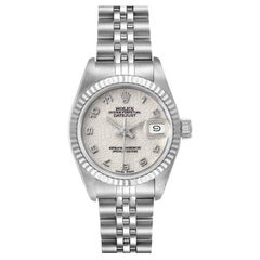 Rolex Datejust Steel White Gold Jubilee Anniversary Dial Ladies Watch 69174