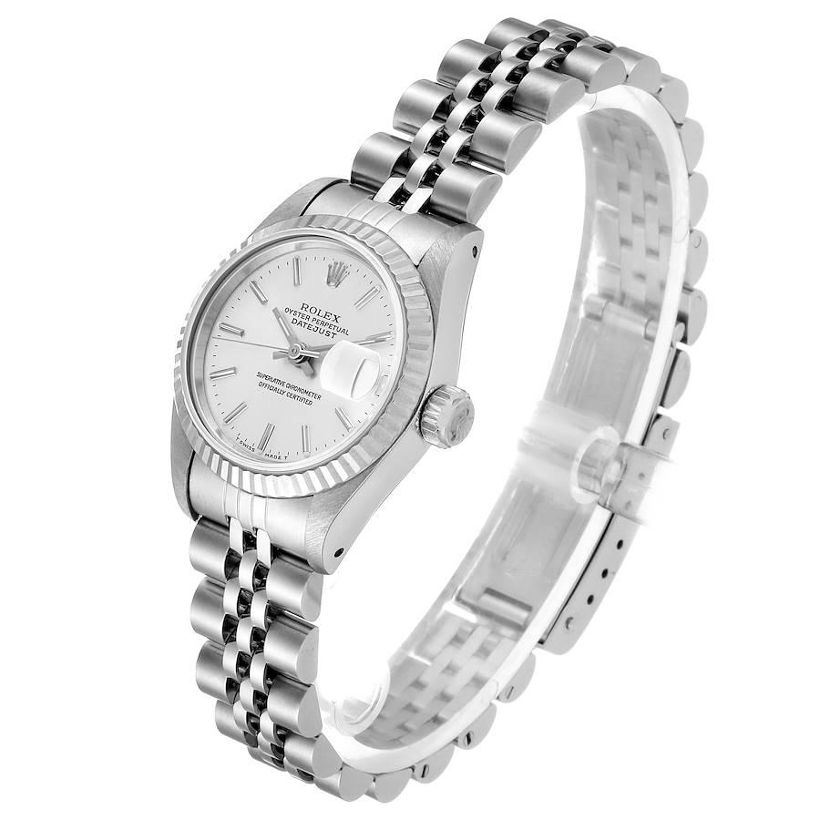 Women's Rolex Datejust Steel White Gold Jubilee Bracelet Ladies Watch 69174 Box Papers For Sale