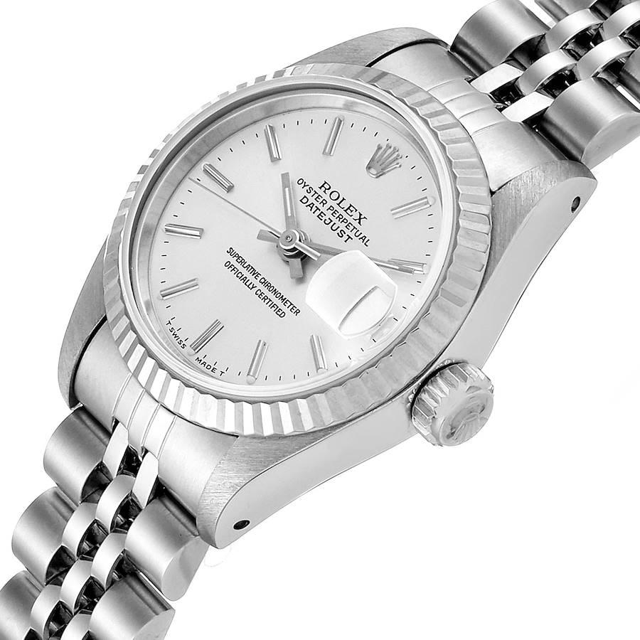 Rolex Datejust Steel White Gold Jubilee Bracelet Ladies Watch 69174 Box Papers For Sale 1
