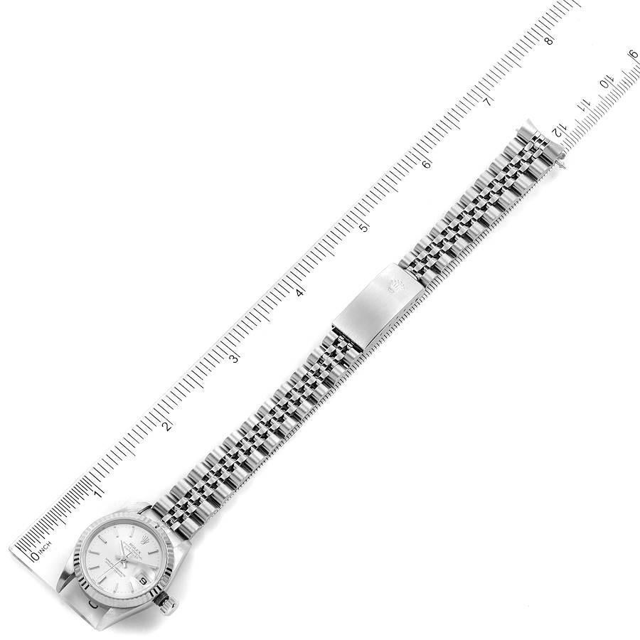 Rolex Datejust Steel White Gold Jubilee Bracelet Ladies Watch 69174 For Sale 6