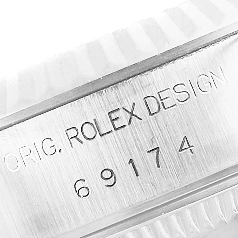 Rolex Datejust Steel White Gold Jubilee Bracelet Ladies Watch 69174 2