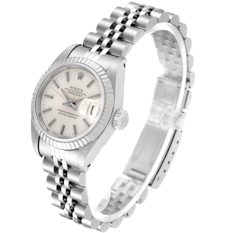 Women's Rolex Datejust Steel White Gold Jubilee Bracelet Ladies Watch 69174 Papers For Sale